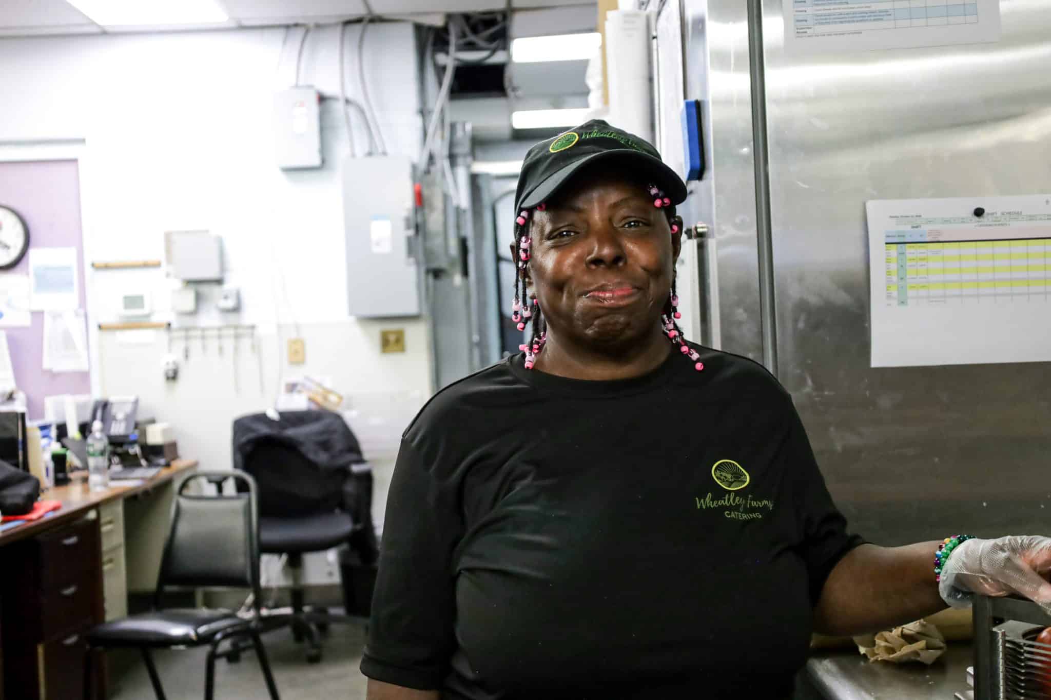 Gloria Waller at her job
