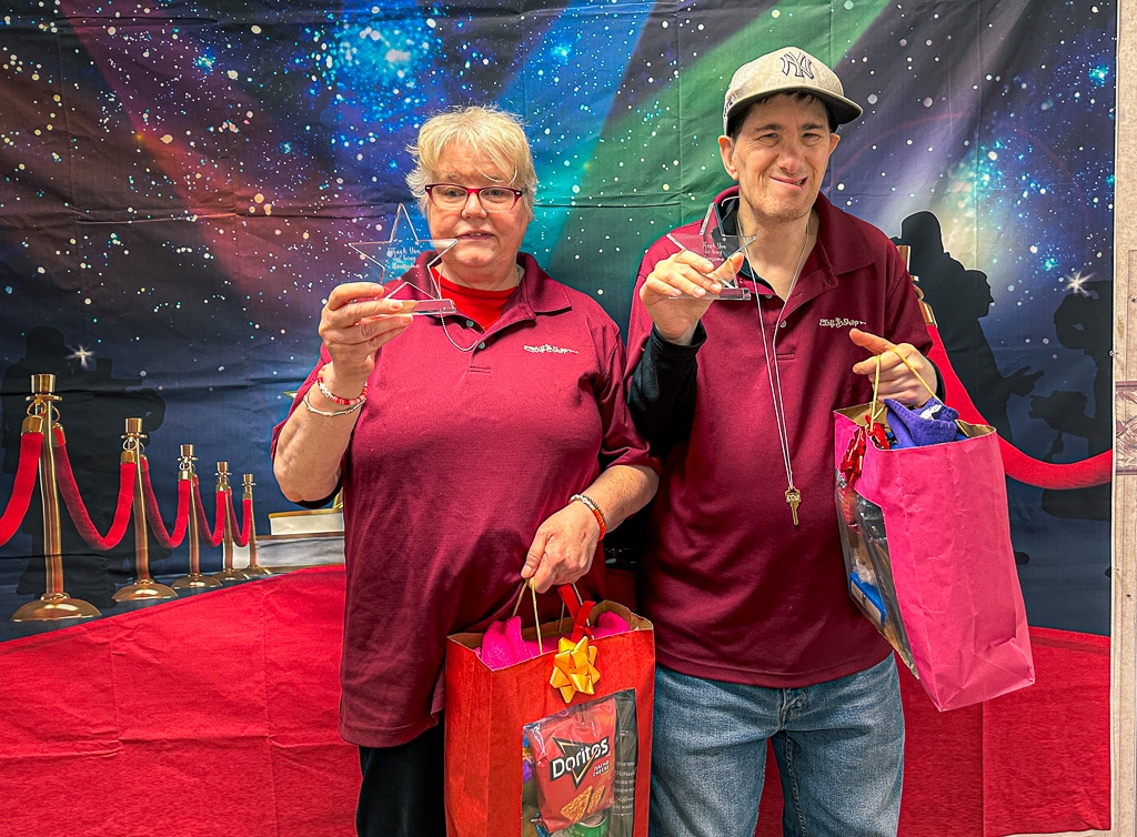 Jeanne Inglese and Seth Horn at the One Stop Gift Shop