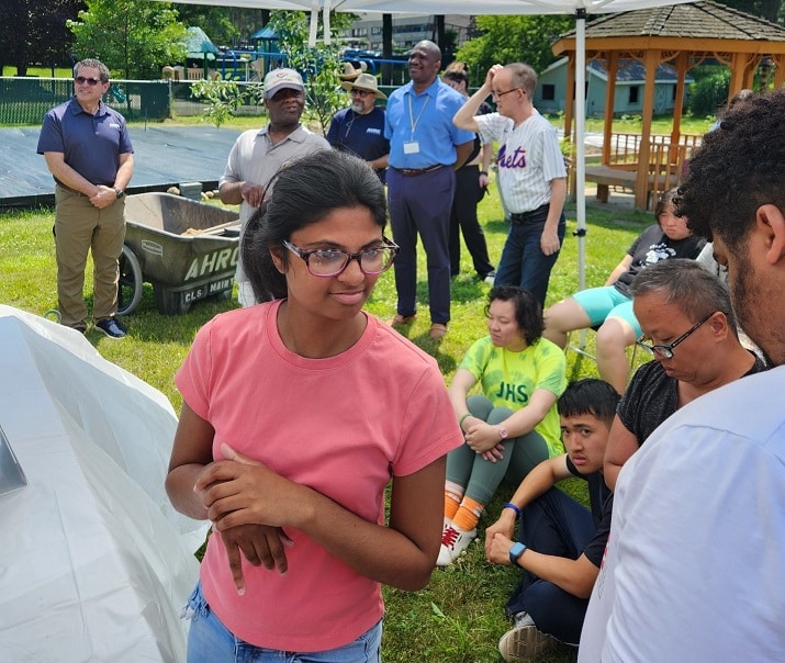 Wheatley Farms PWW gathered to plant a tree to celebrate the life of Nanette Muzante